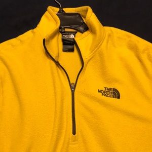 Men's medium North Face zip fleece(yellow)